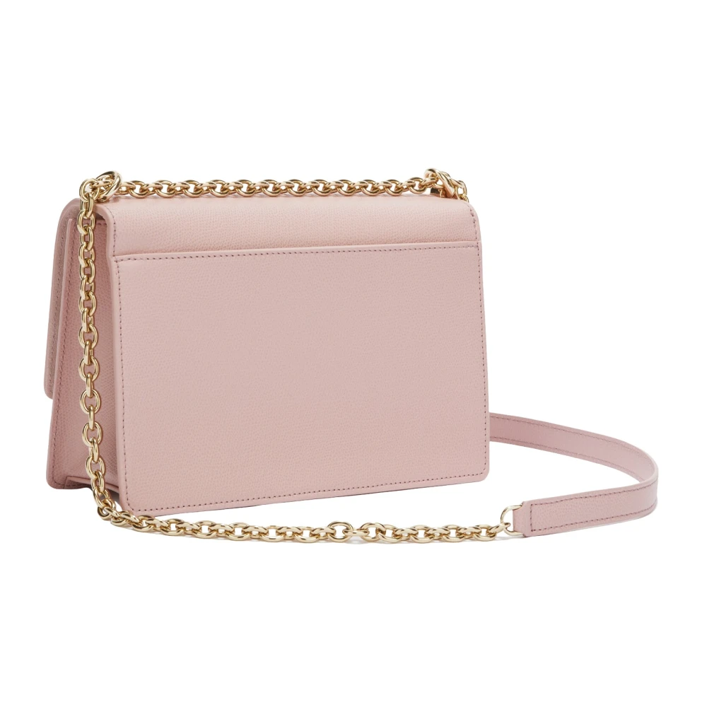 Furla Gestructureerde Leren Crossbody Tas met Kettinginleg Pink Dames