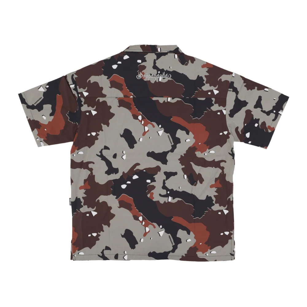 Propaganda Camo Desert Commando Korte Mouw Shirt Multicolor Heren