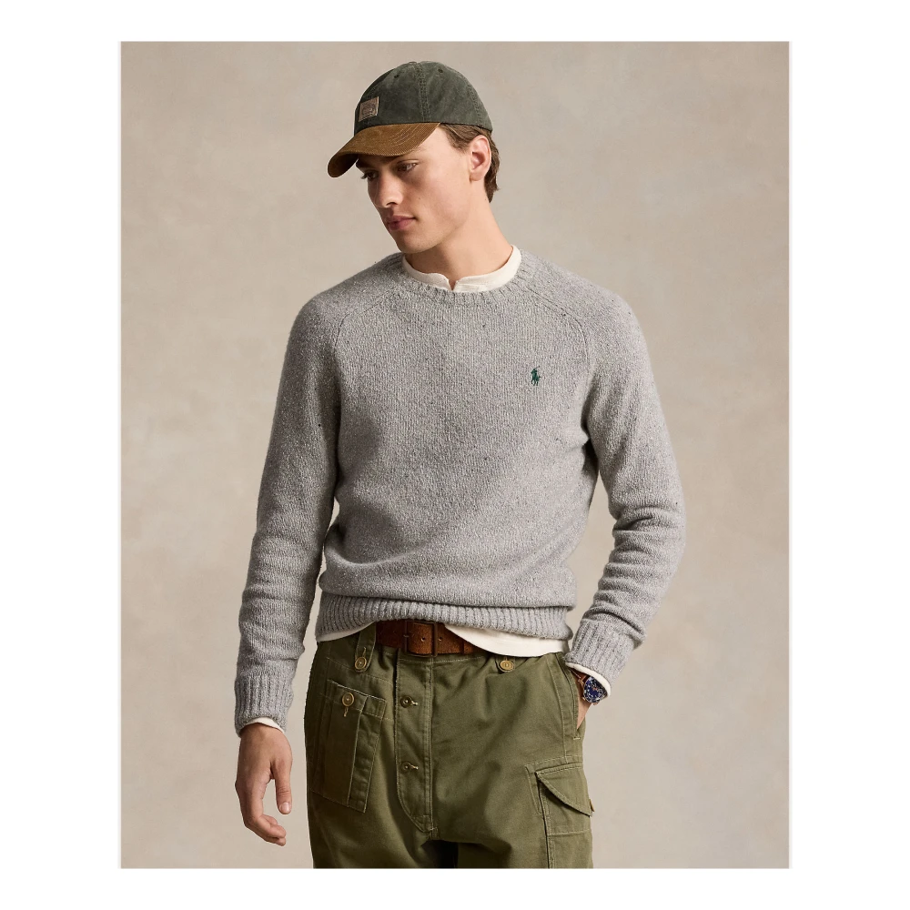 Ralph Lauren Rondgebreide trui Gray Heren