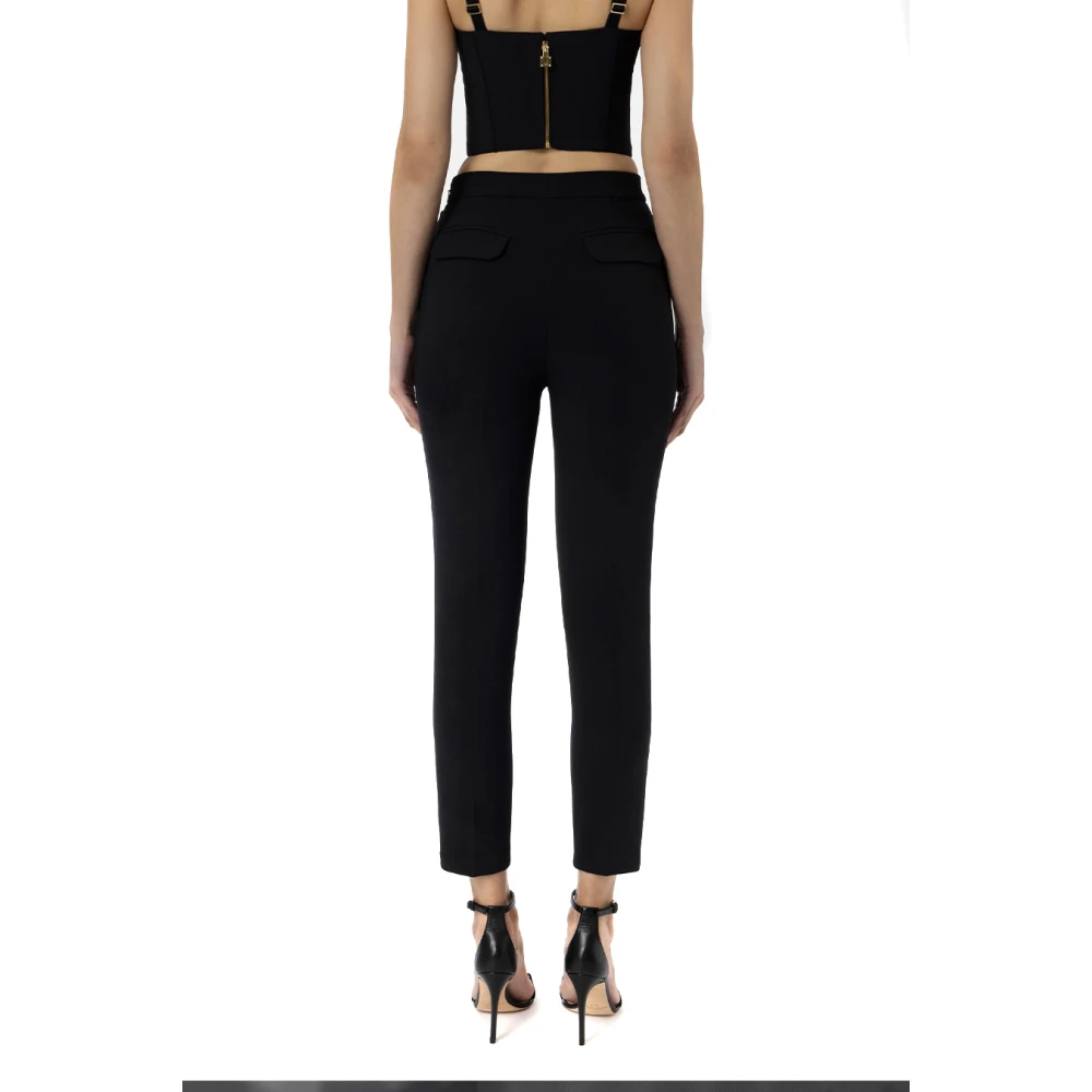 Elisabetta Franchi Zwarte Broek Damesmode Black Dames