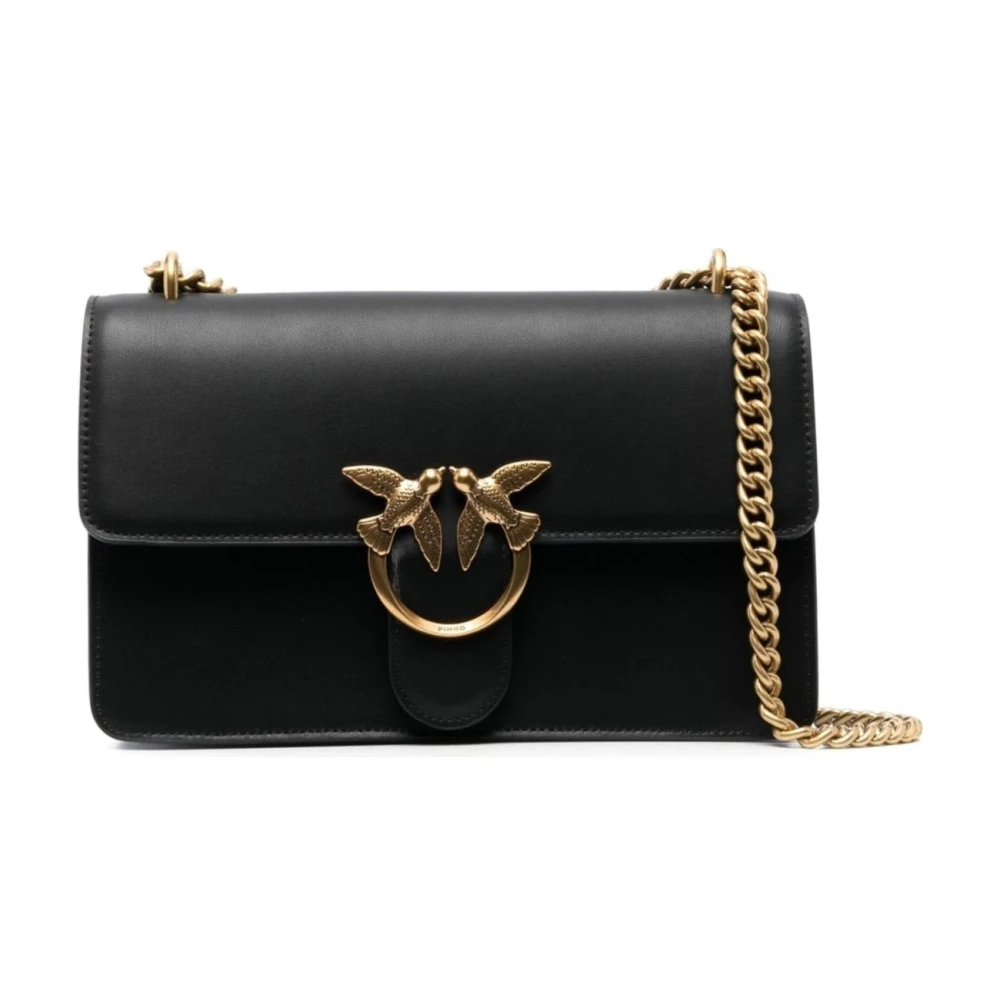 Pinko Women's Black Shoulder Bags, One Size, Love One Classic Crossbody Bag