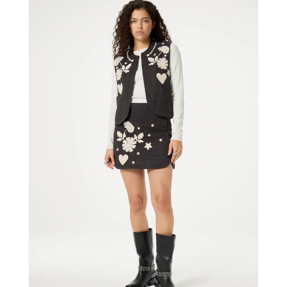 Fabienne Chapot Berry Gilet Stijlvol Cltgil06 Black Dames