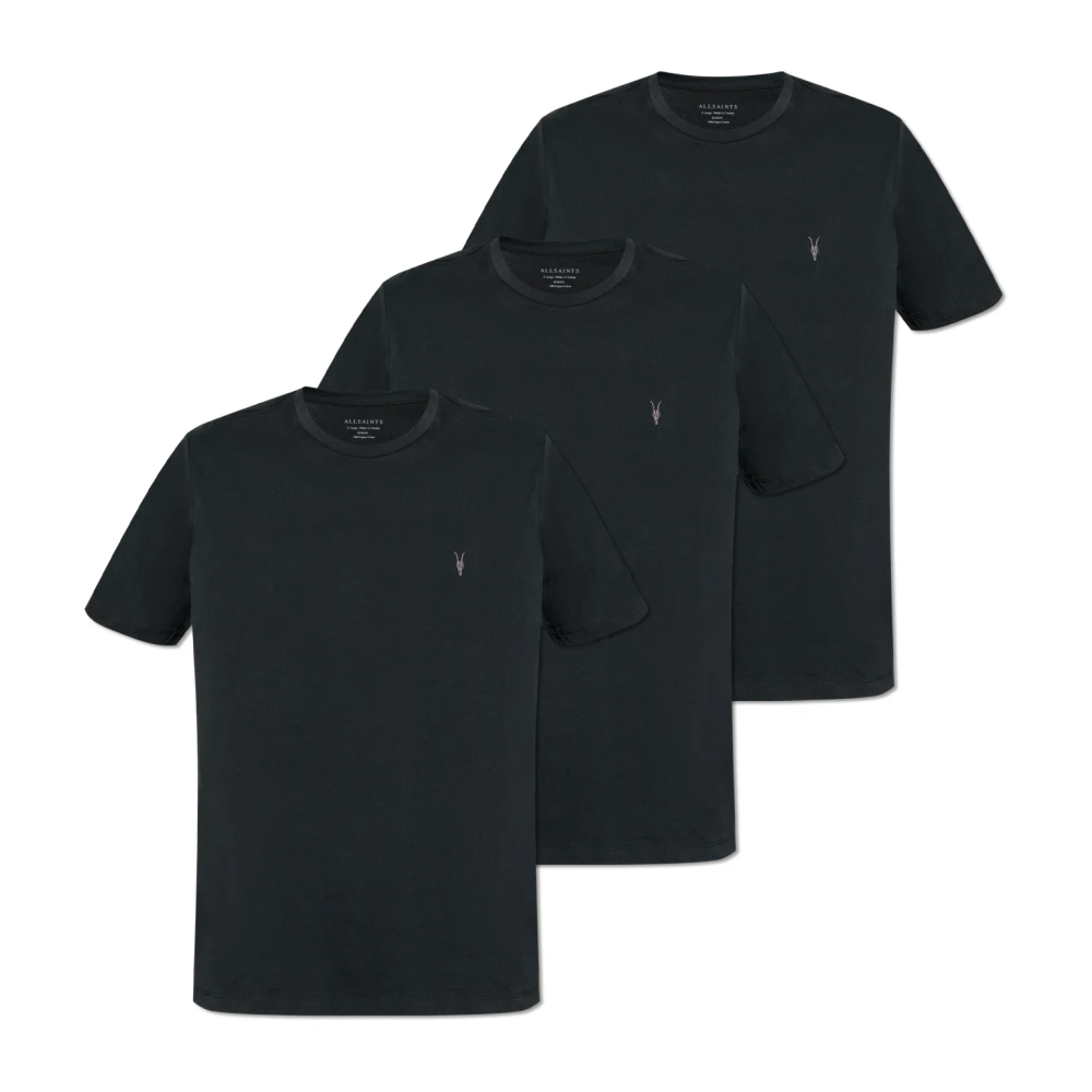 AllSaints Driepack T-shirts Beugel Black Heren