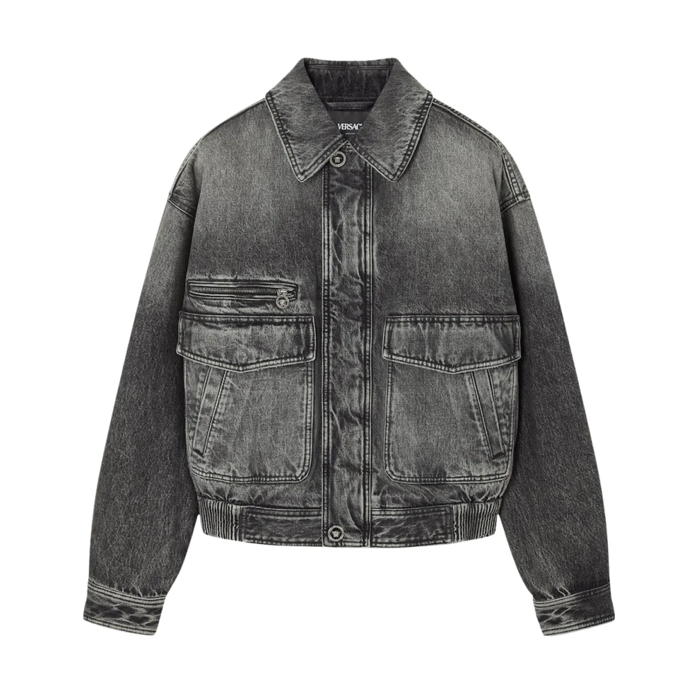 Versace Hombre Gris Chaquetas, Talla: L