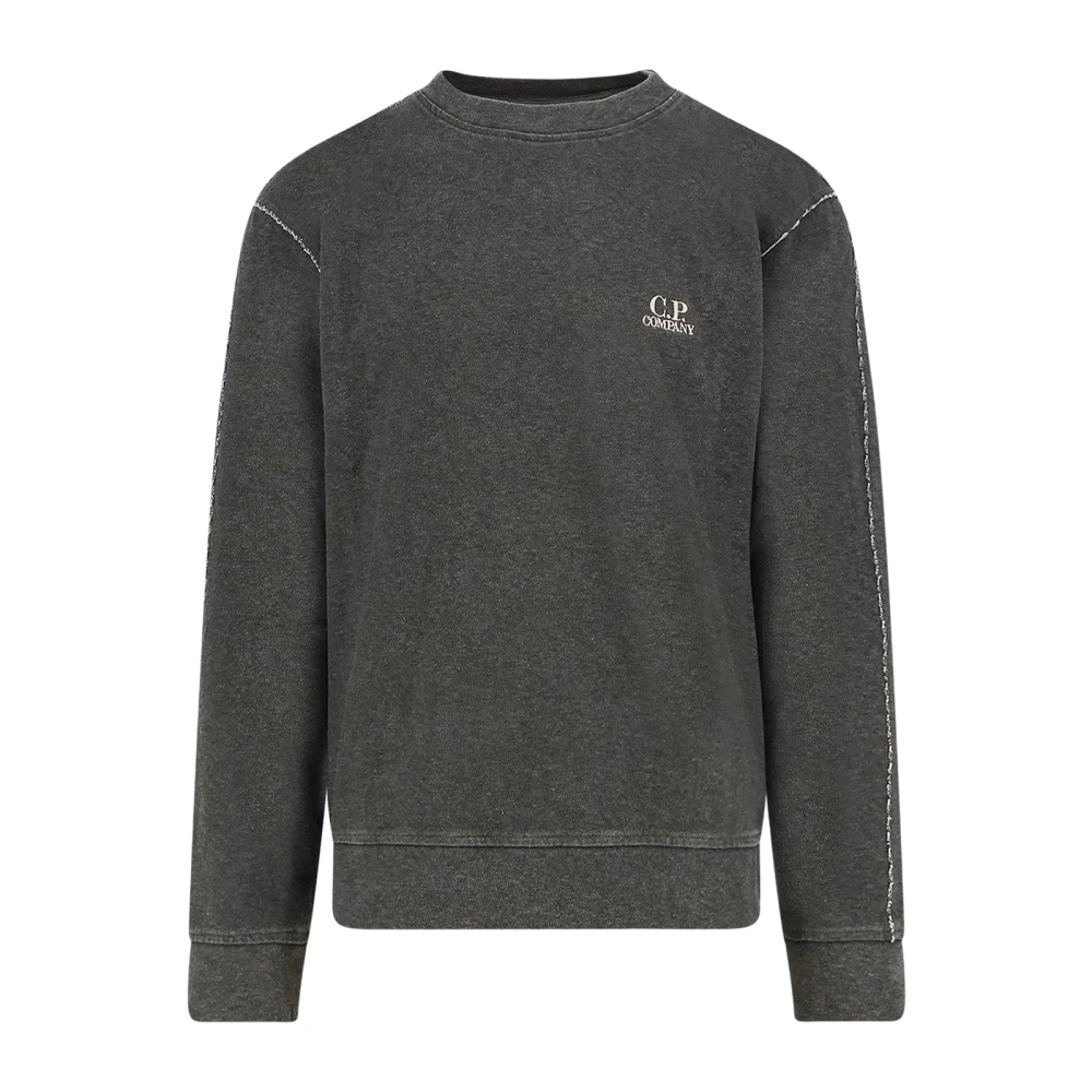 C.p. Company Men's Gray Sweatshirts, Xl, Crew Neck Sweatshirt