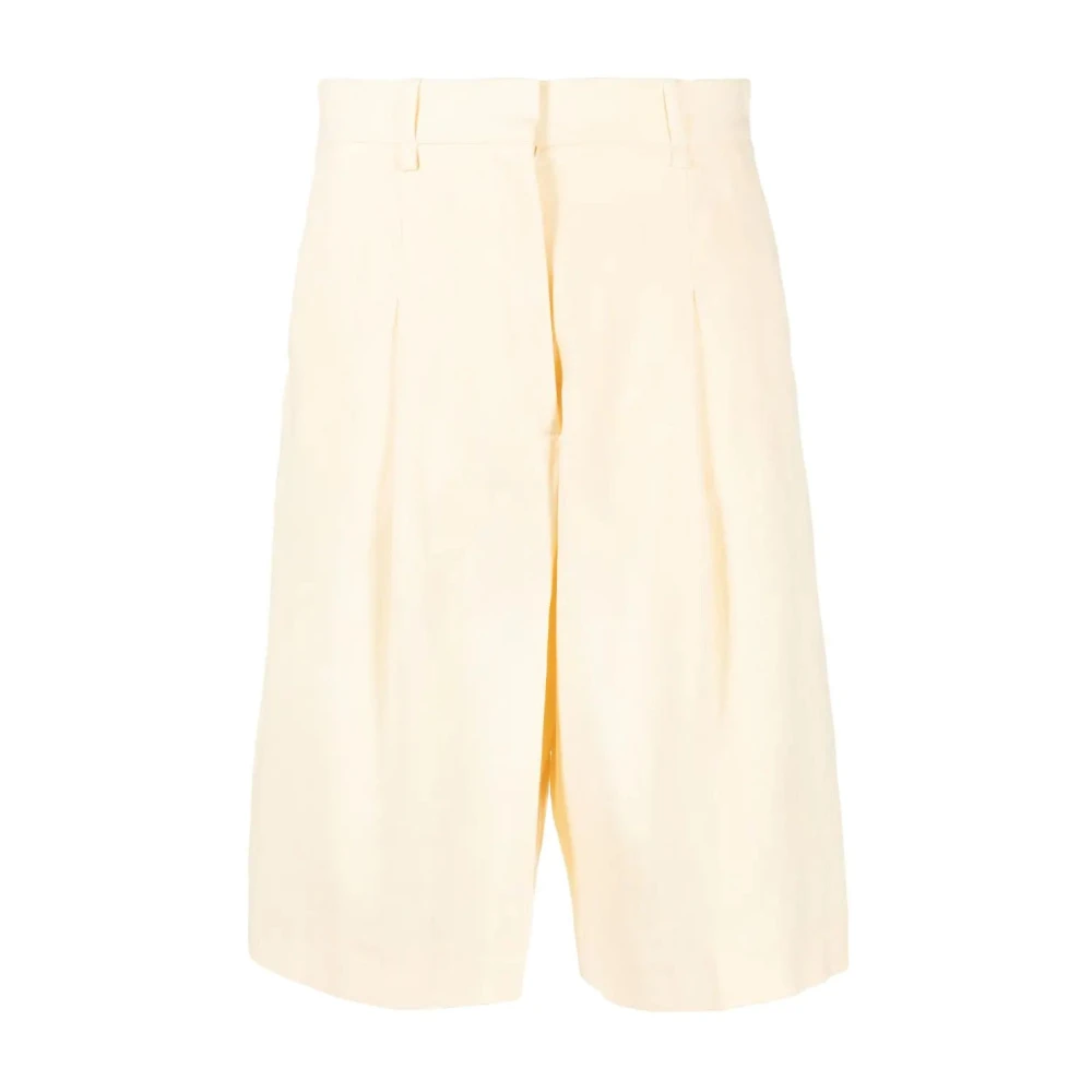Joseph Beige Linnen Katoenmix Tailored Shorts Beige Dames