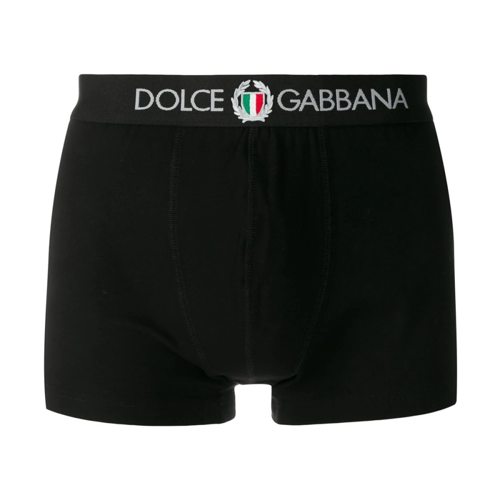 Dolce & Gabbana Zwarte Regular Boxer Ondergoed Black Heren