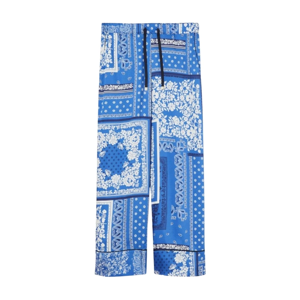 Marina Rinaldi Bohemian Stijl Bedrukte Broek Blue Dames