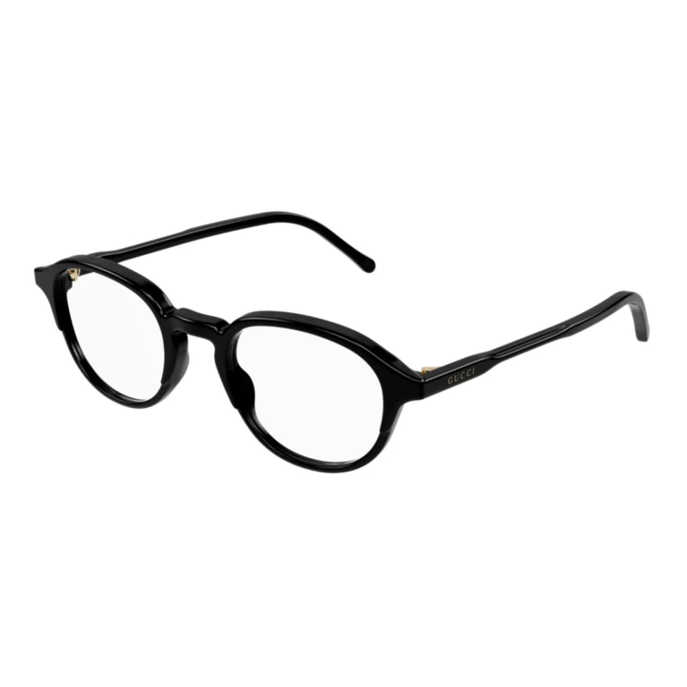 Gucci Unisex Black Glasses, 50 Mm, Round Optical Frame