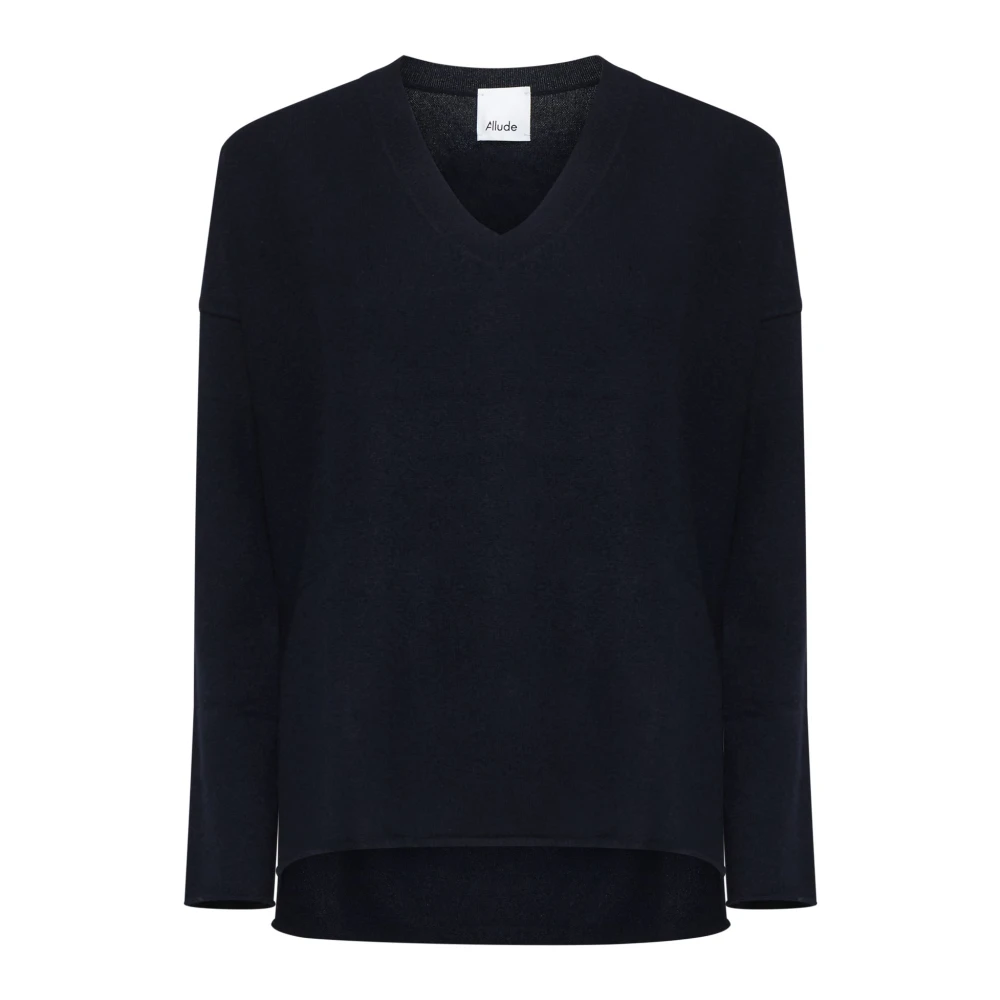 Allude V-hals trui Blue Dames