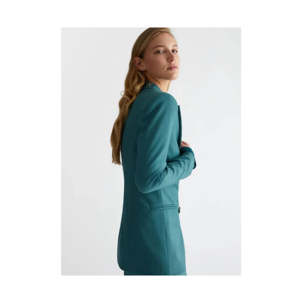 Liu Jo Groene Blazer in Stretchviscoseflanel Green Dames
