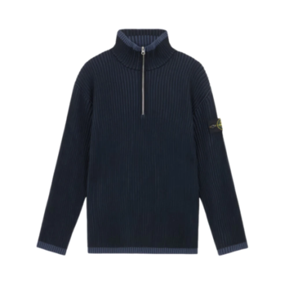 Stone Island Wollen trui met ritssluiting Blue Heren