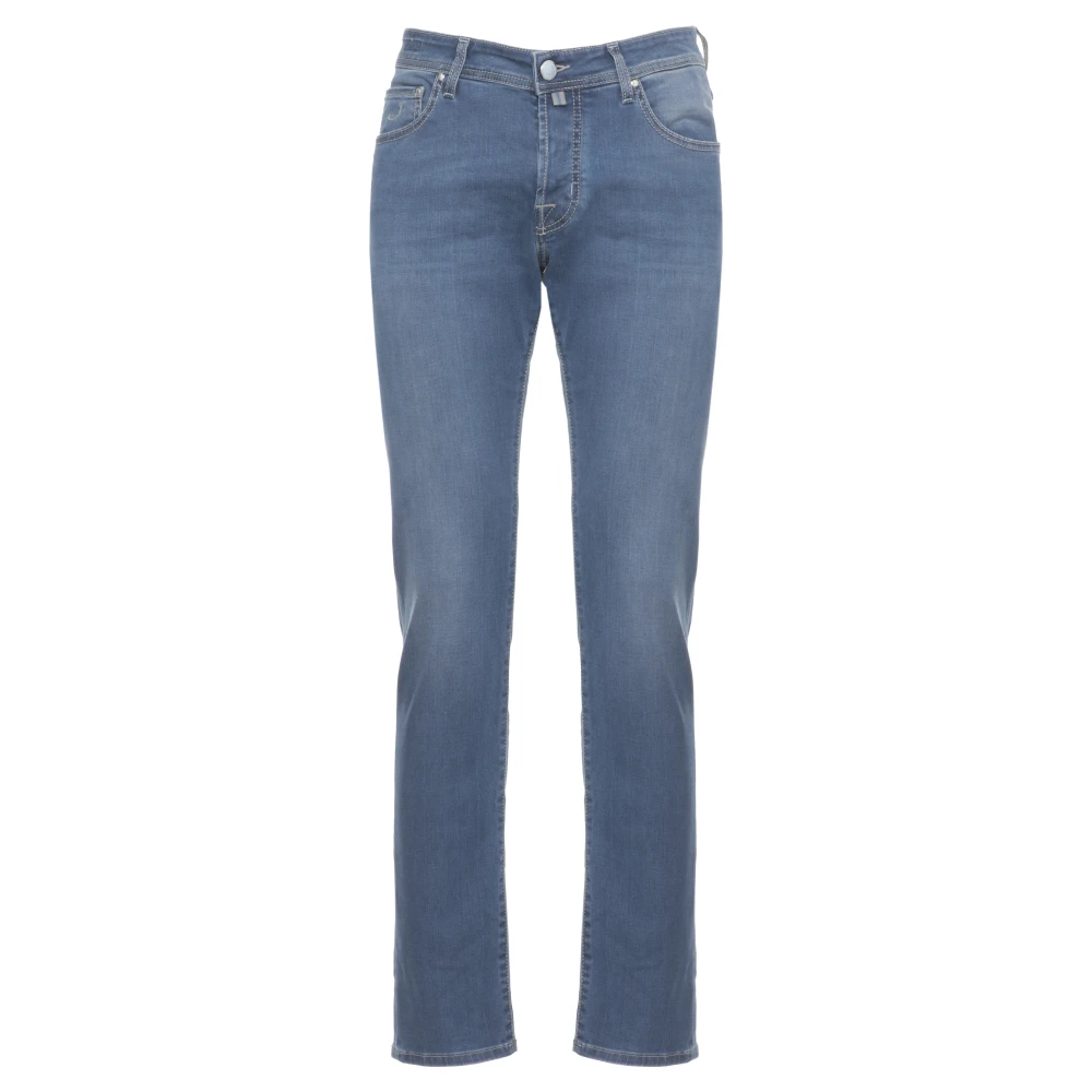 Jacob Cohën Mannelijk Blauw Jeans Heren, W35, Denim, Super Slim Fit Denim Jeans