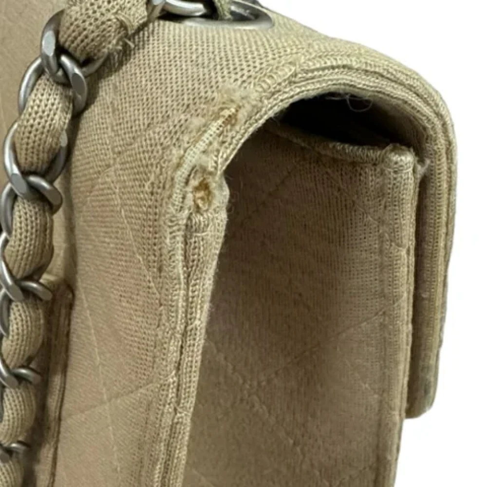 Chanel Vintage Pre-owned Cotton chanel-bags Beige Dames