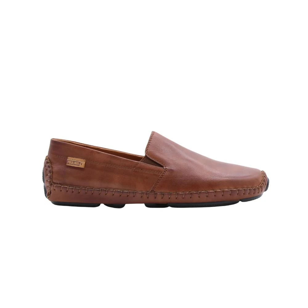 Pikolinos Men's Brown Classic Leather Moccasin Shoes