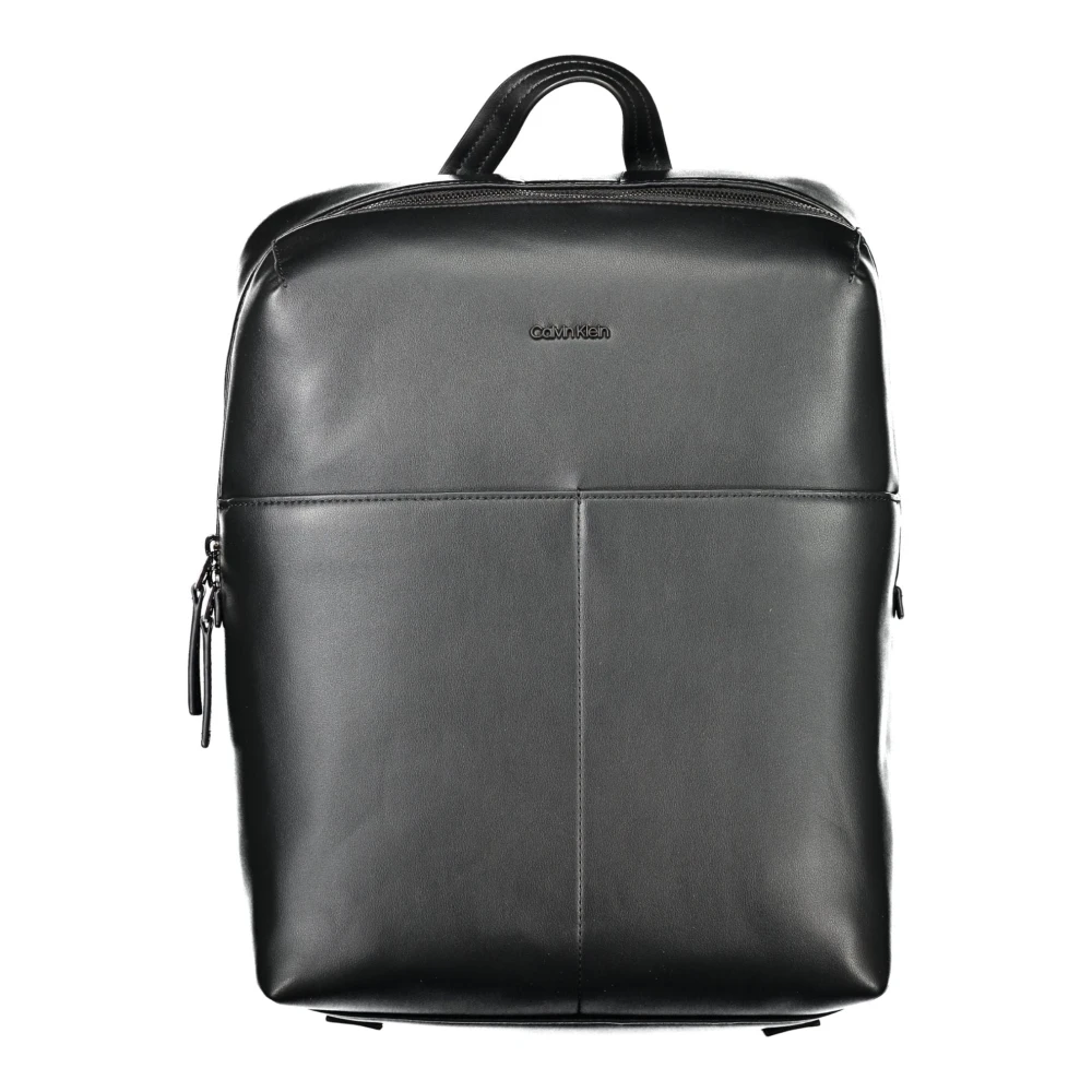 Calvin Klein Zwarte heren rugzak met ritssluiting Black Heren