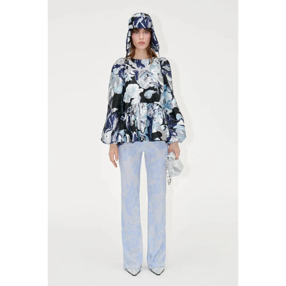 Stine Goya Elegante Bloemen Peplum Blouse Multicolor Dames