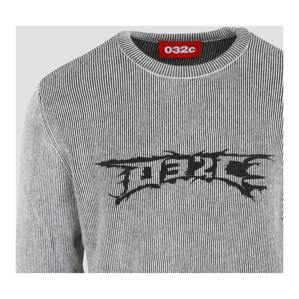 032c Zwarte Sweatshirt Verhoog Stijl Aw24 Gray Heren