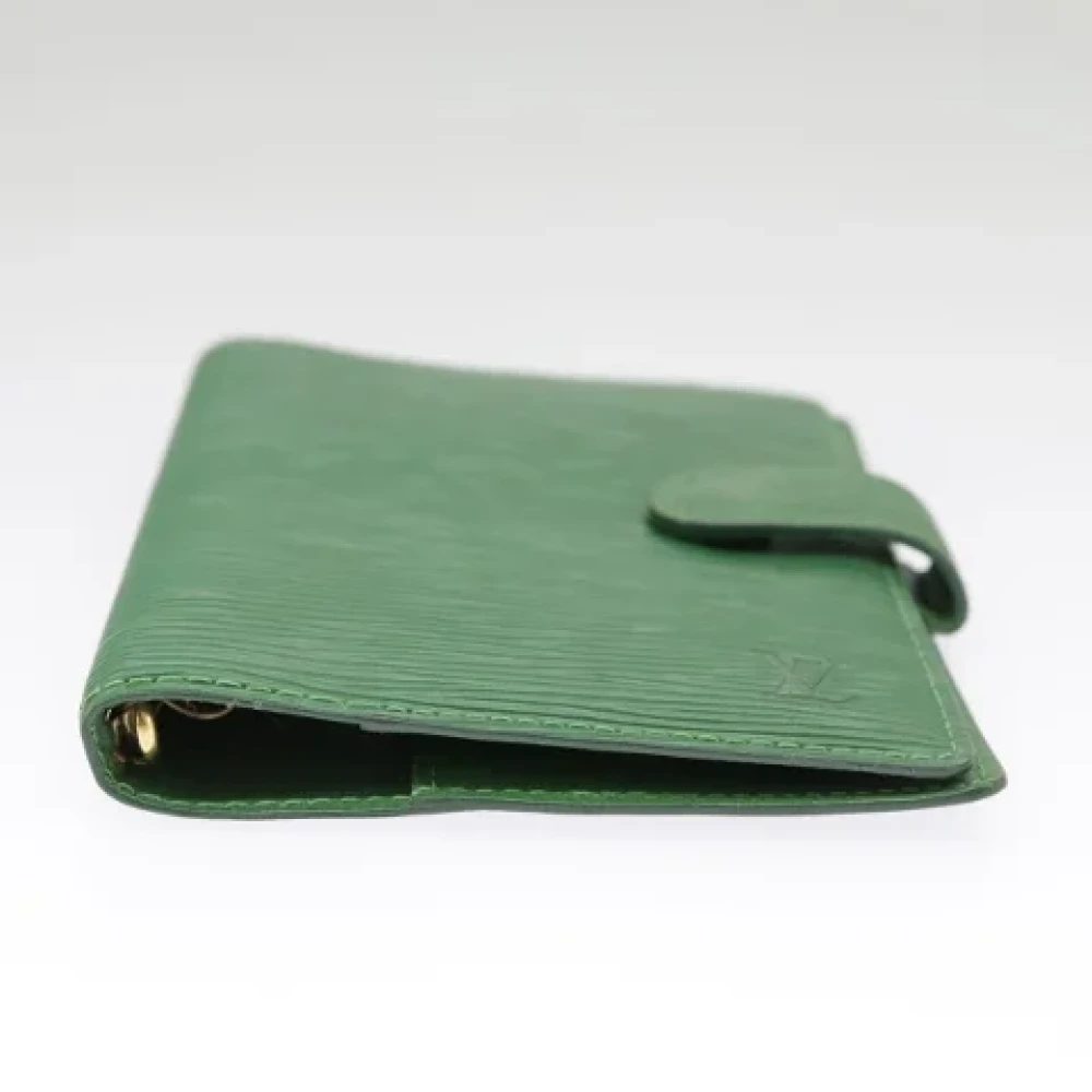 Louis Vuitton Vintage Pre-owned Leather home-office Green Dames