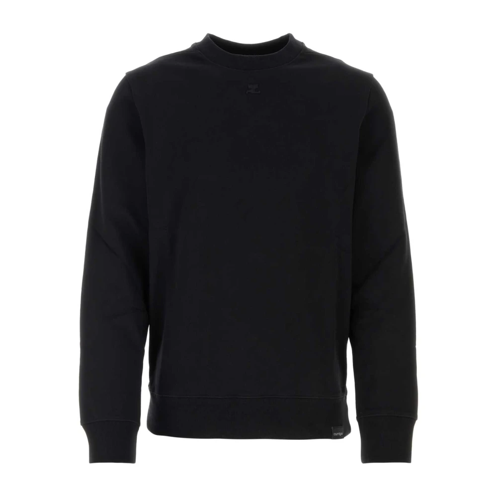 Courrèges Zwarte Katoenen Sweatshirt Black Heren