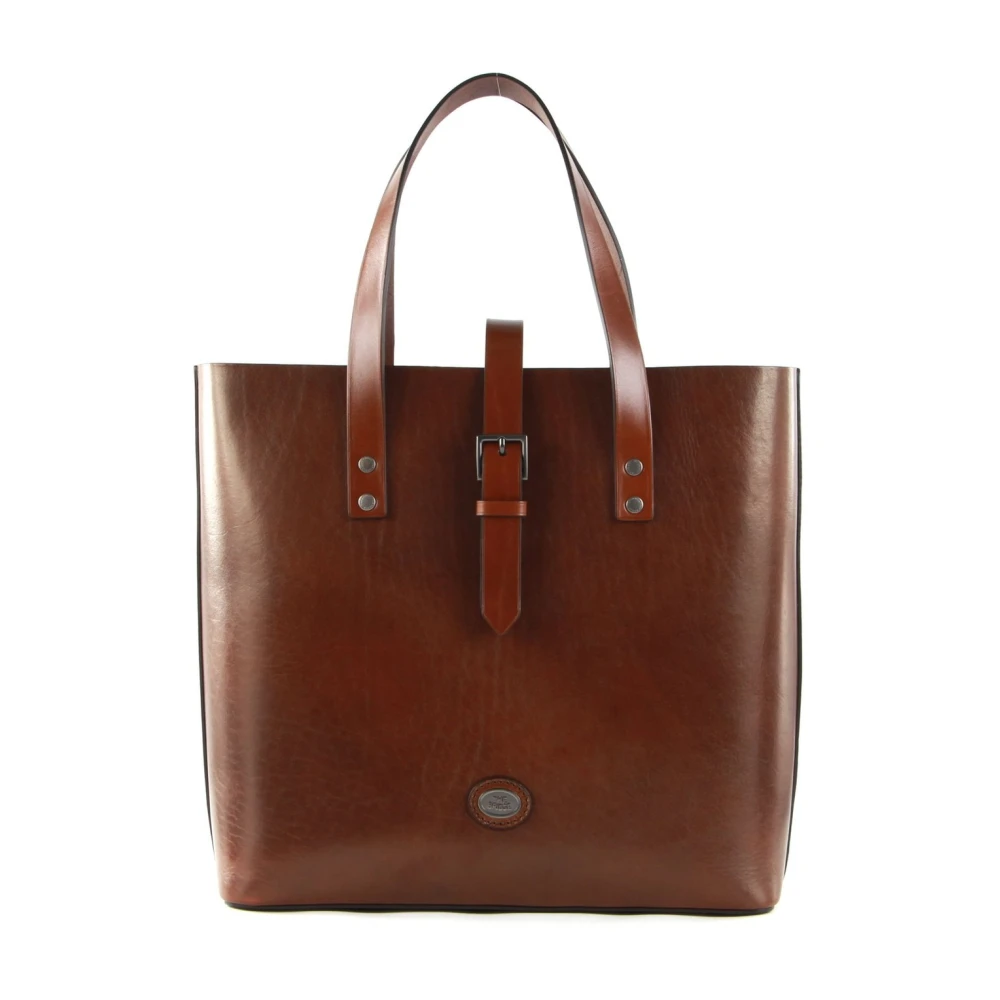 The Bridge Kvinno Brun Väskor Dam, One Size, Läder, Läder Axelväska