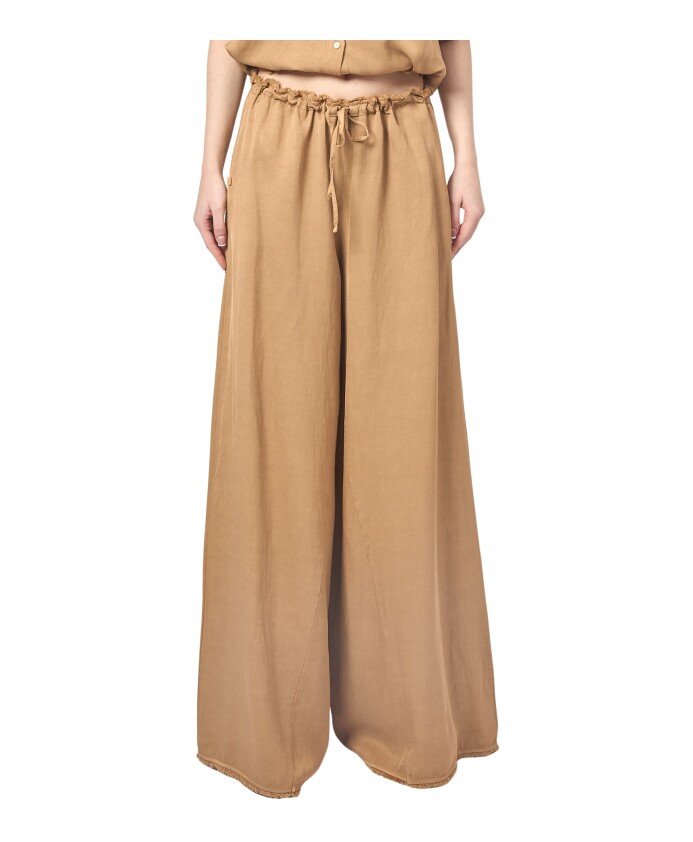 bruine-wijde-linnen-broek