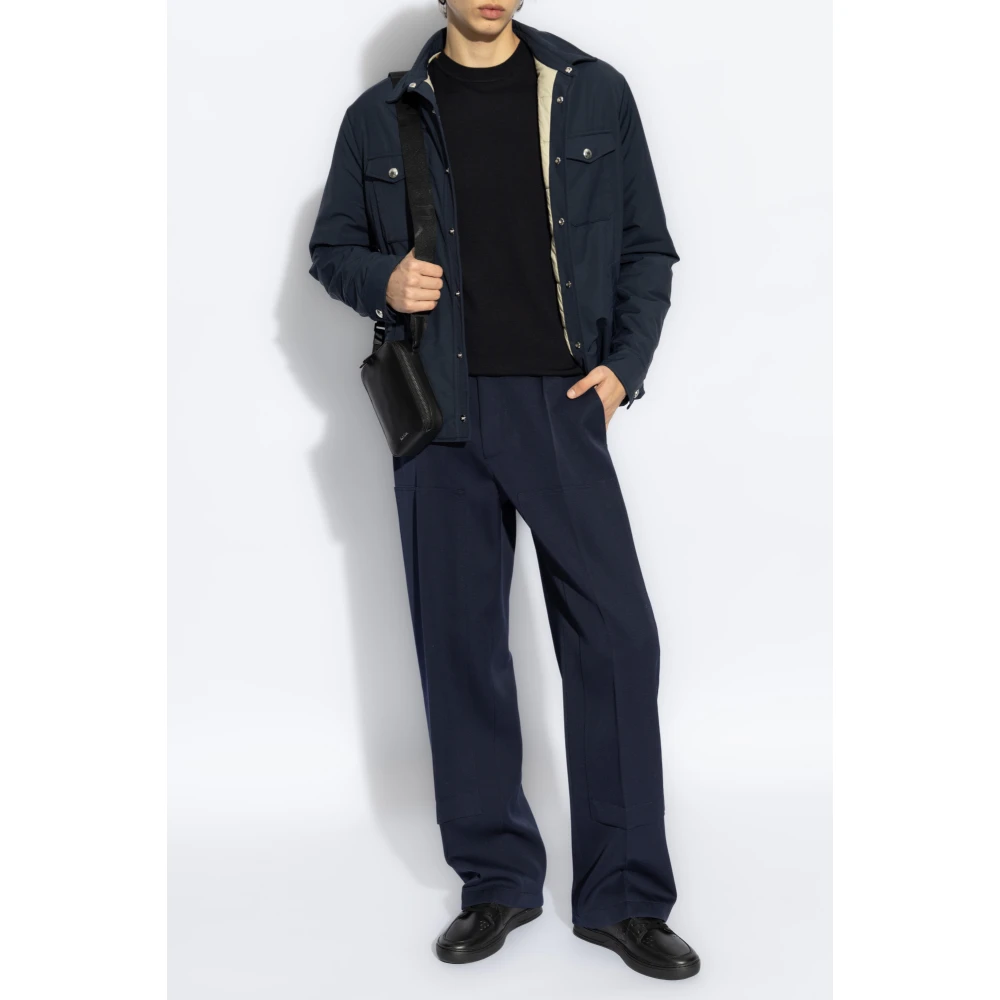 Paul Smith Wollen trui met ronde hals Blue Heren