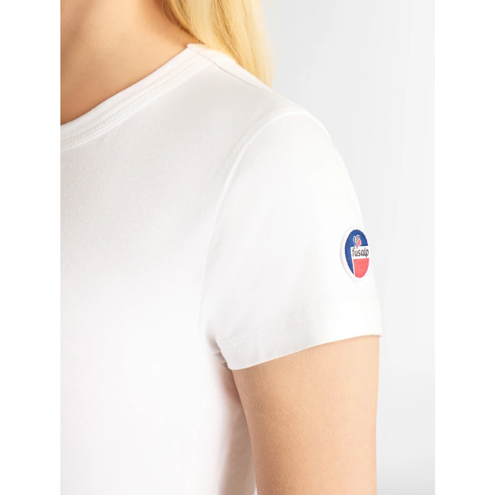 Fusalp Klassieke Katoenen T-shirt White Dames