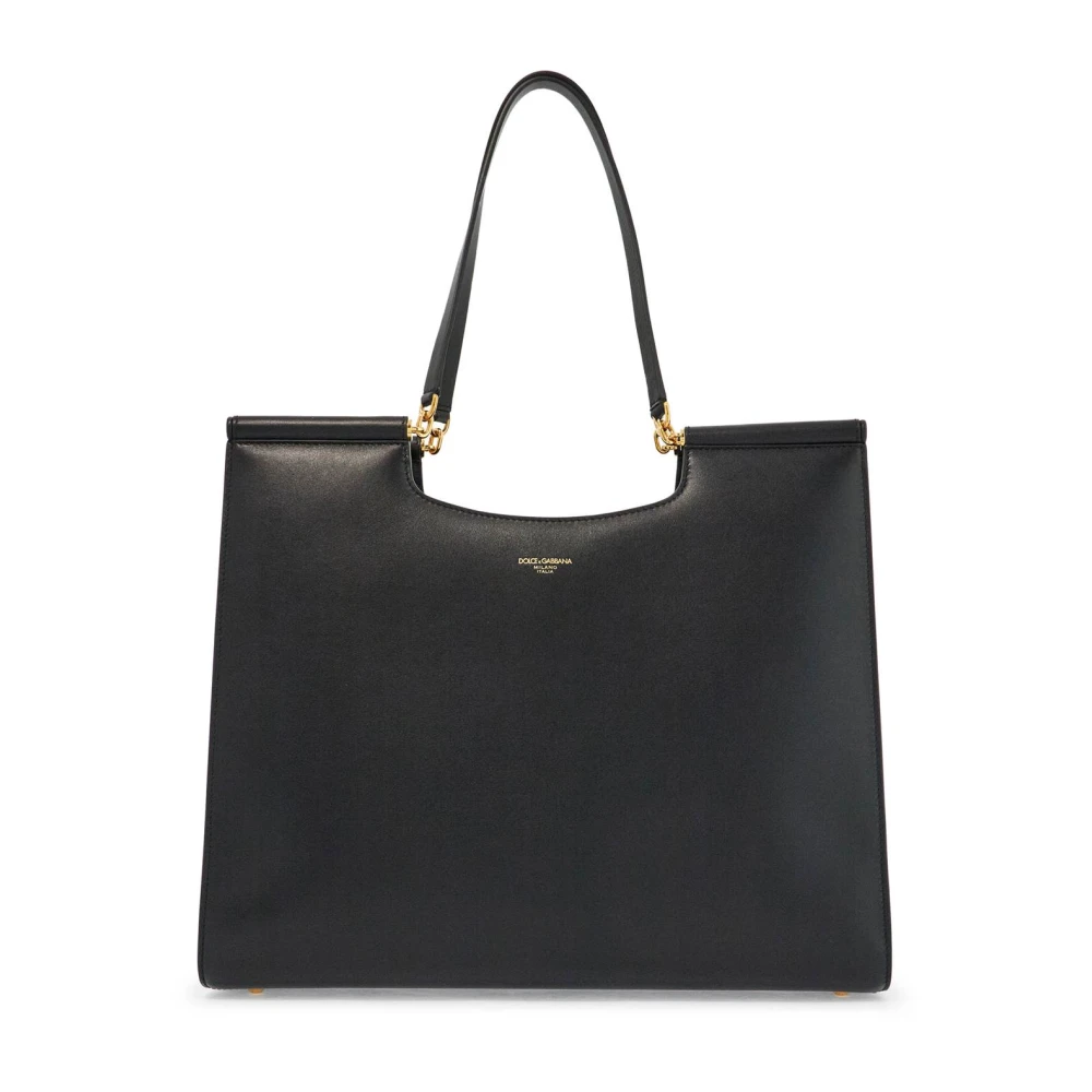 Dolce & Gabbana Luxe leren tote tas Black Dames