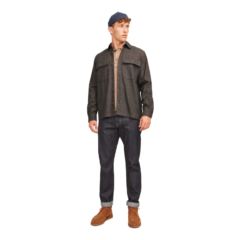 jack & jones Raymond Overhemd Lange Mouw Brown Heren