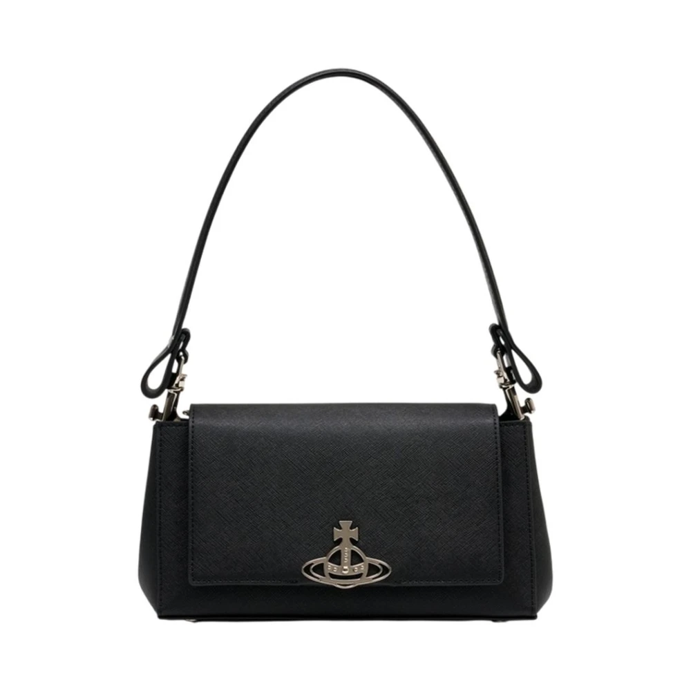 Vivienne Westwood Women's Black Hazel Medium Handbag - Shoulder Bags - One Size - Bags