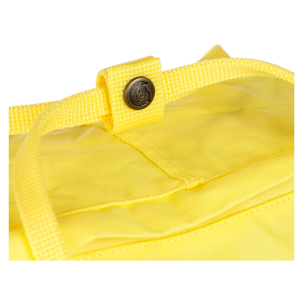 Fjällräven Gele Stoffen Rugzak met Meerdere Zakken Yellow Unisex