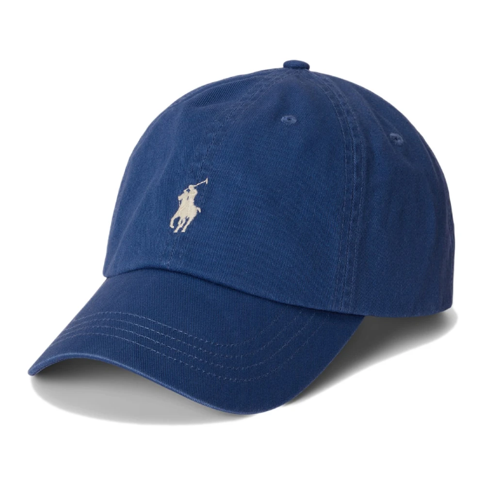 Polo Ralph Lauren Blue Logo Embroidered Baseball Cap - Male - Hats & Caps - One Size - Accessories