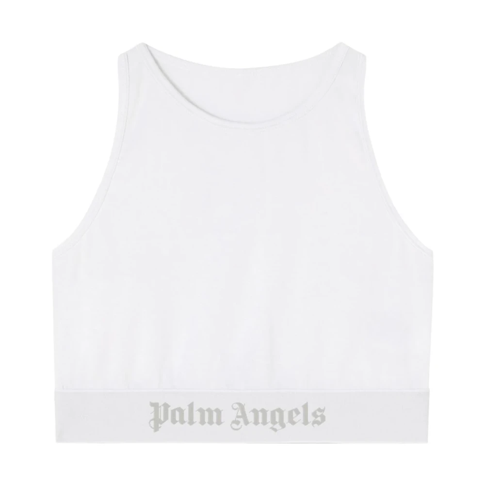 Palm Angels Wit Katoenen Ondergoed met Logo White Dames