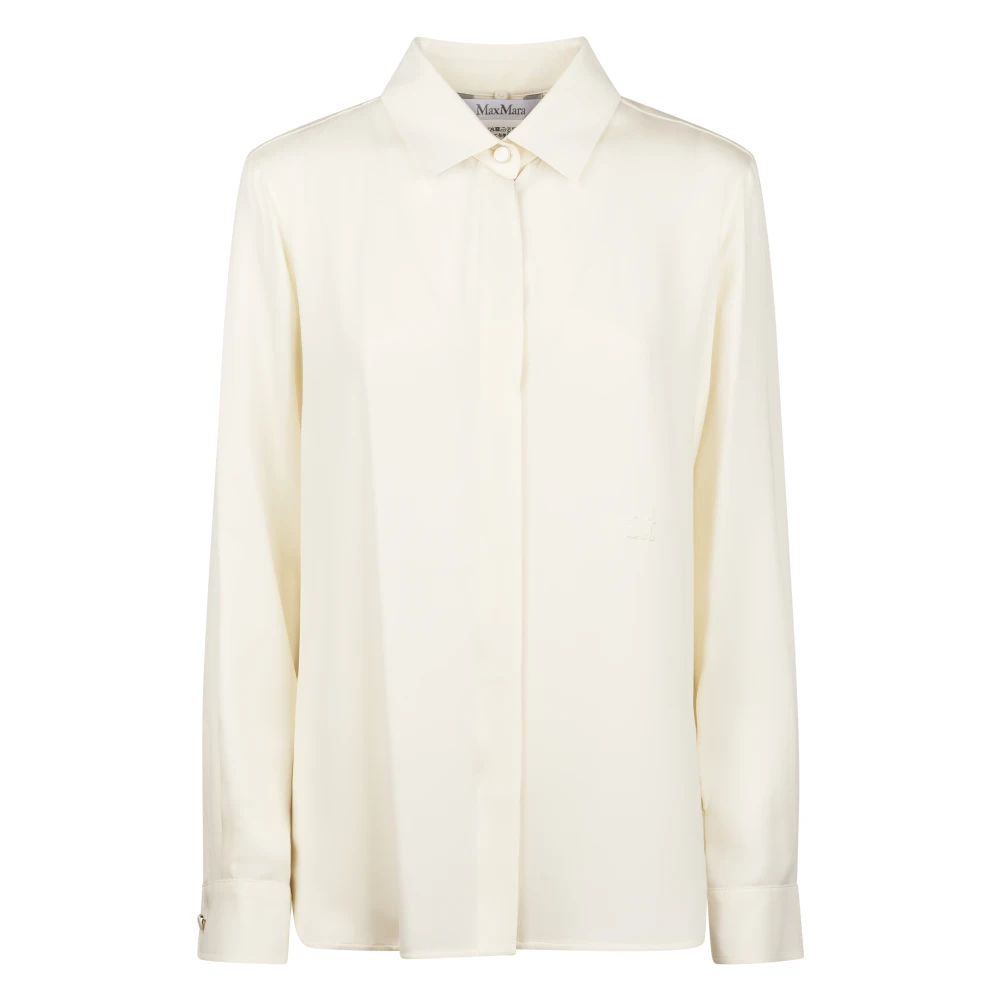 Max Mara Women's Beige Camicia - Shirts - M - Blouses & Shirts