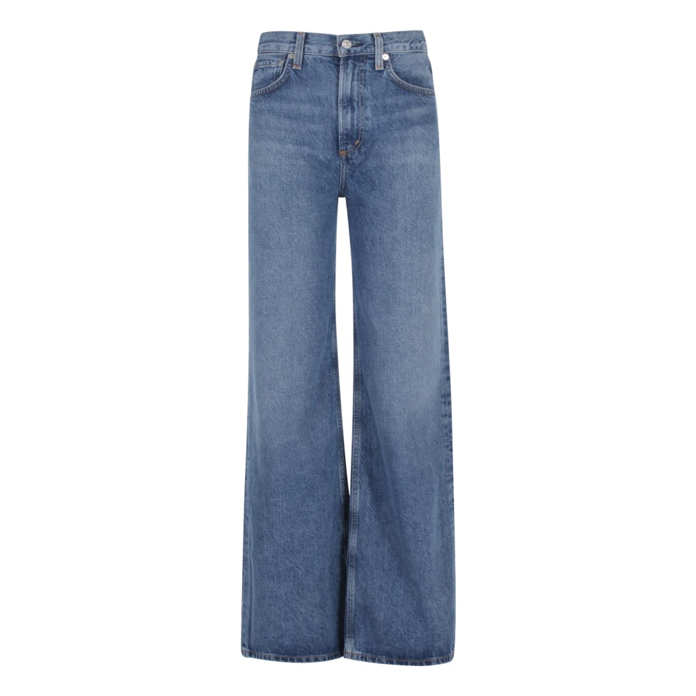 Citizens of Humanity Baggy Wide Leg Boot Cut Jeans Blue Dames