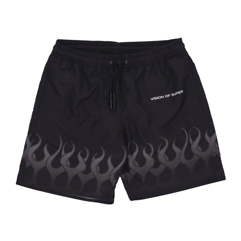 Vision OF Super Flames Zwemshorts Zwart grijs Black Heren