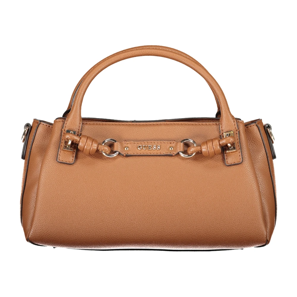 Guess Donna Marrone Donne, Borsa A Mano, Camelia 3 Comp Satchel, - Immagine 4