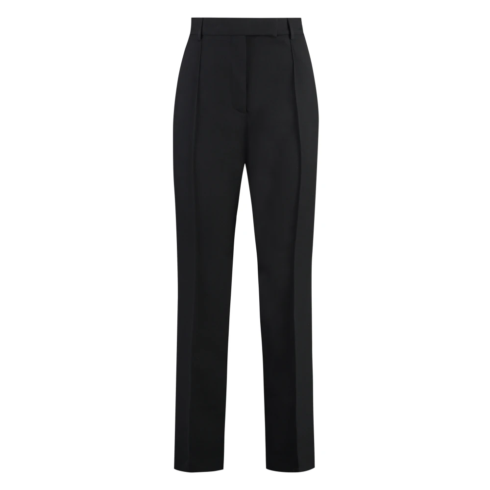 Acne Studios Getailleerde wollen blend broek Black Dames