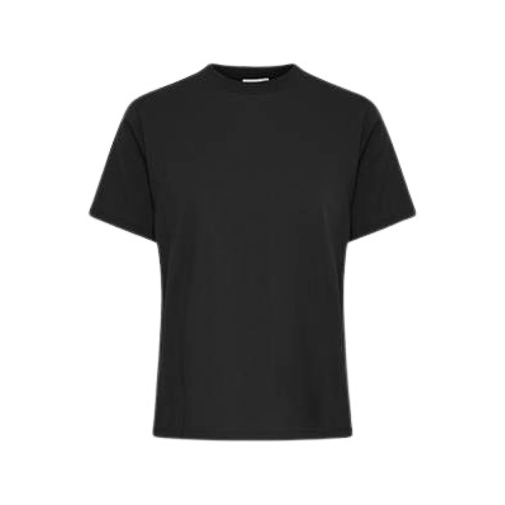 Ichi Losse Zwarte T-shirts | Freewear Zwart Black Dames