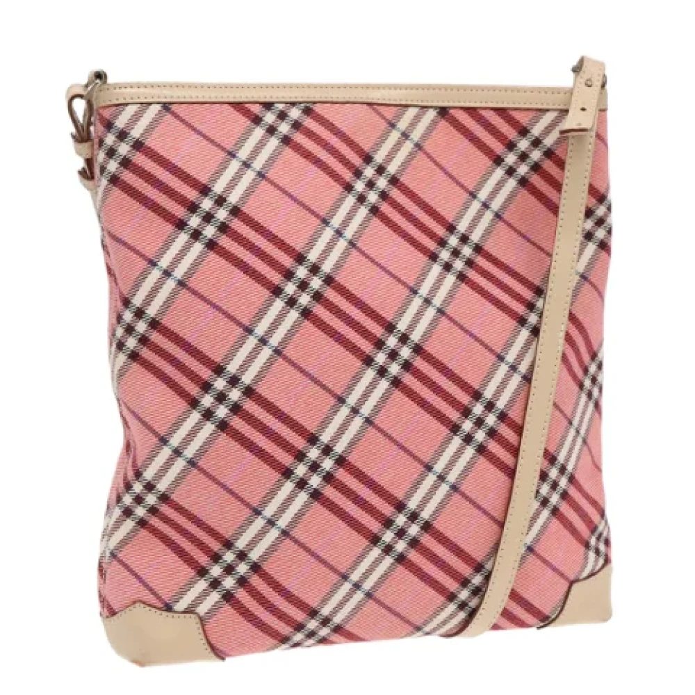 Burberry Vintage Pre-owned Canvas shoulder-bags Red Dames
