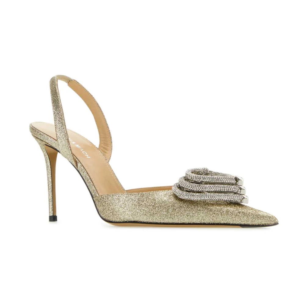Mach & Mach Platinum Stoffen Pumps Gray Dames
