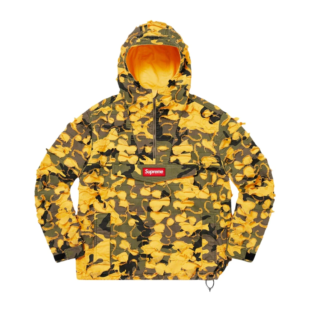 Supreme Beperkte Editie Griffin Anorak Geel Camo Multicolor Heren