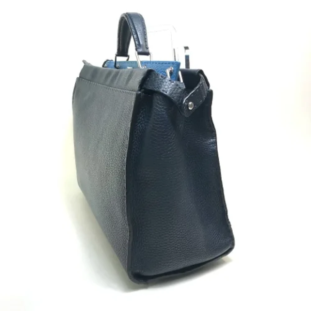 Fendi Vintage Pre-owned Leather fendi-bags Blue Heren