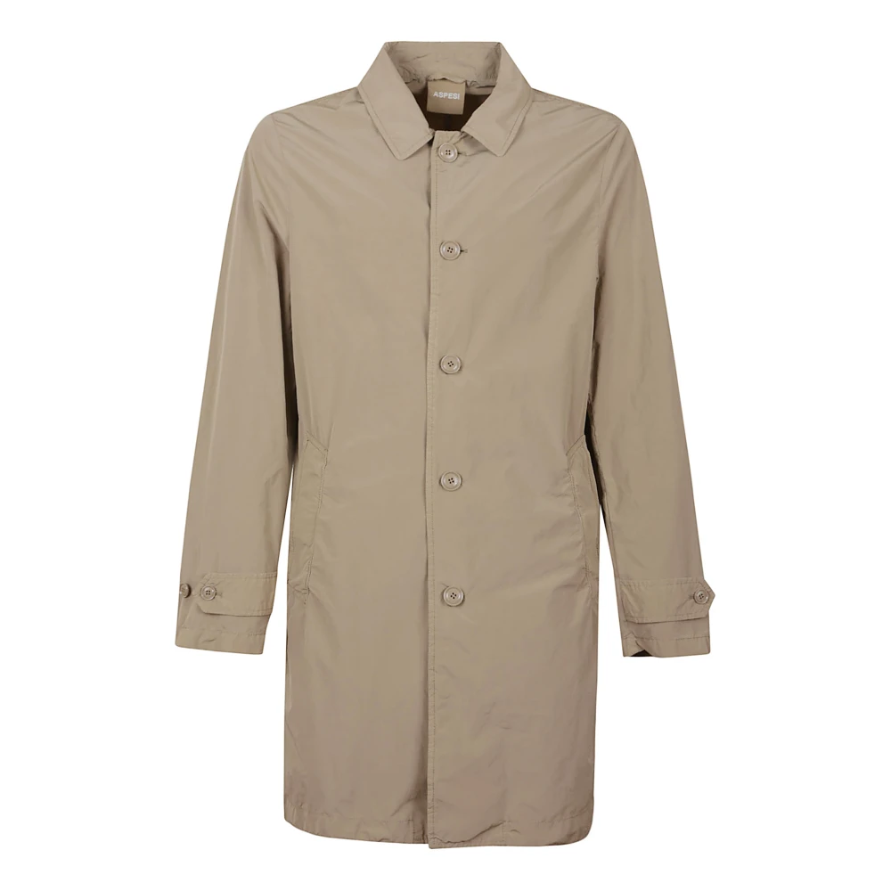 Aspesi Men's Brown Waterproof Jacket