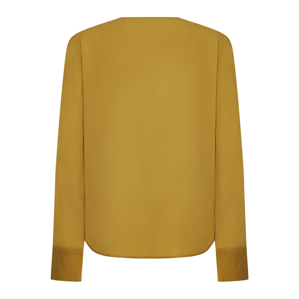 Forte Elegante Overhemden Collectie Yellow Dames