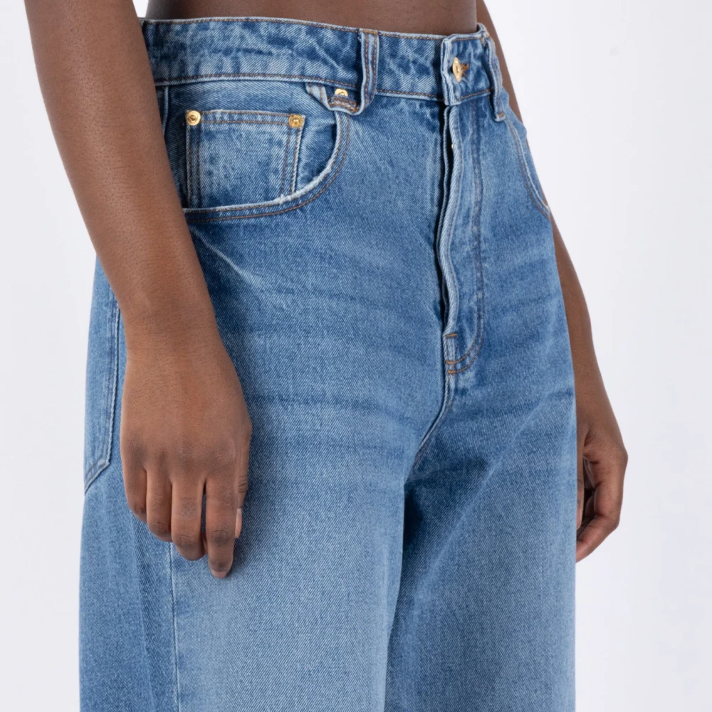 Jacquemus Wijde Pijp Denim Jeans Blue Dames