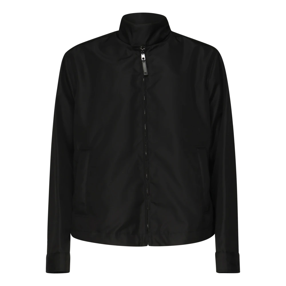 Dolce & Gabbana Zwarte Blouson Overhemden Black Heren