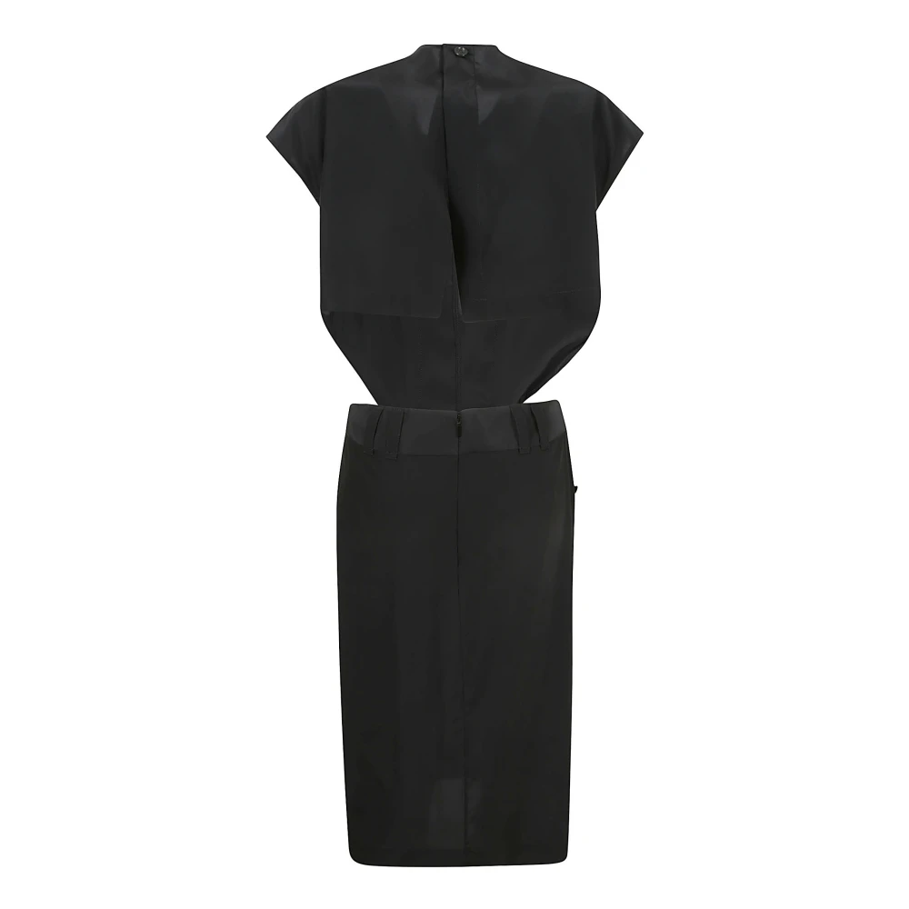 Saint Laurent Zwarte Robe Jurk Black Dames