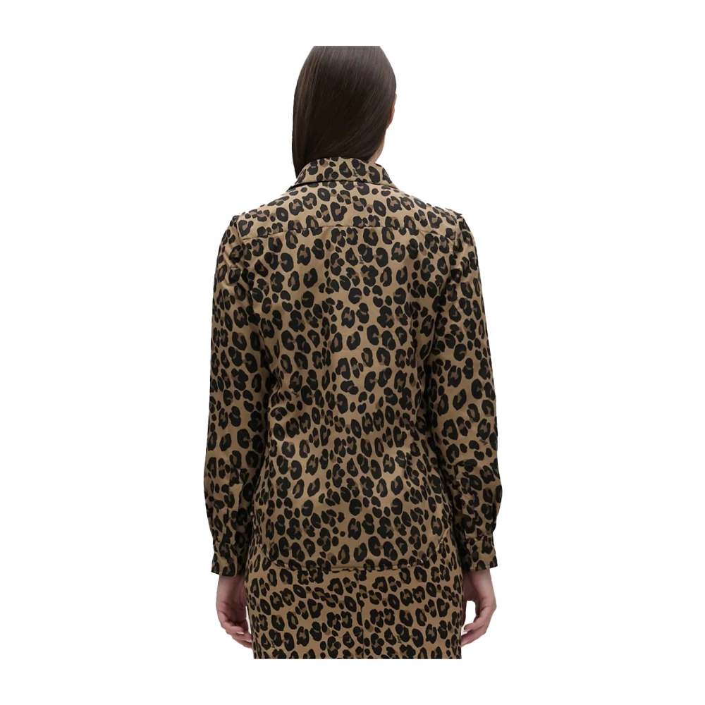 Aspesi Overshirt van Nylon met Luipaardprint Multicolor Dames
